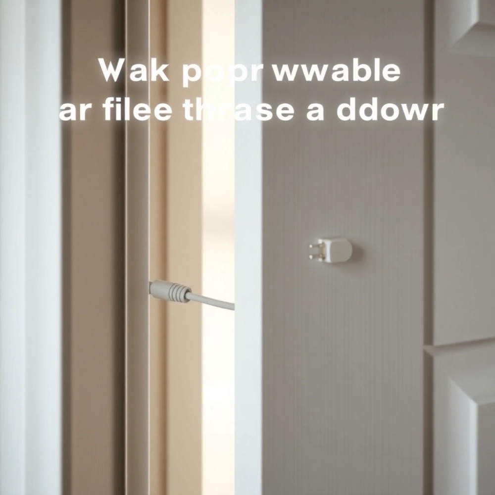 Jak poprowadzić kabel przez drzwi