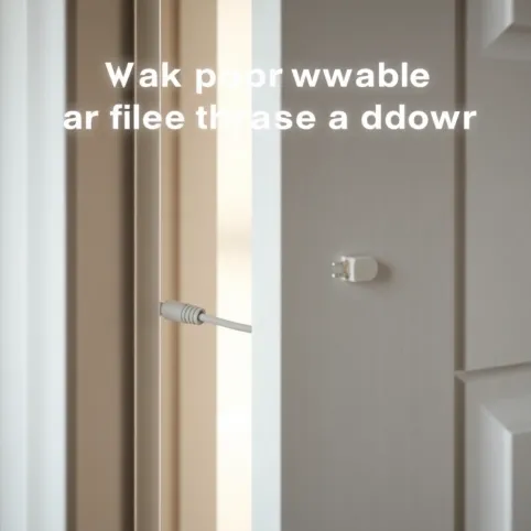Jak poprowadzić kabel przez drzwi